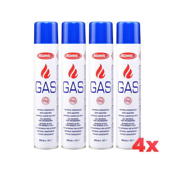 4x Gaz briquet Atomic (400 ml)