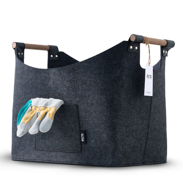 Panier à bois en feutre (60 litres)