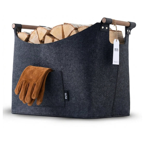 Panier à bois en feutre (60 litres)